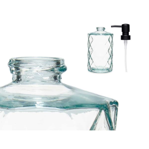 Sæbedispenser Berilo CN-B5463VB-1-367 Gennemsigtig Krystal Plastik Diamant 410 ml 9 x 18 x 7 cm (12 enheder)