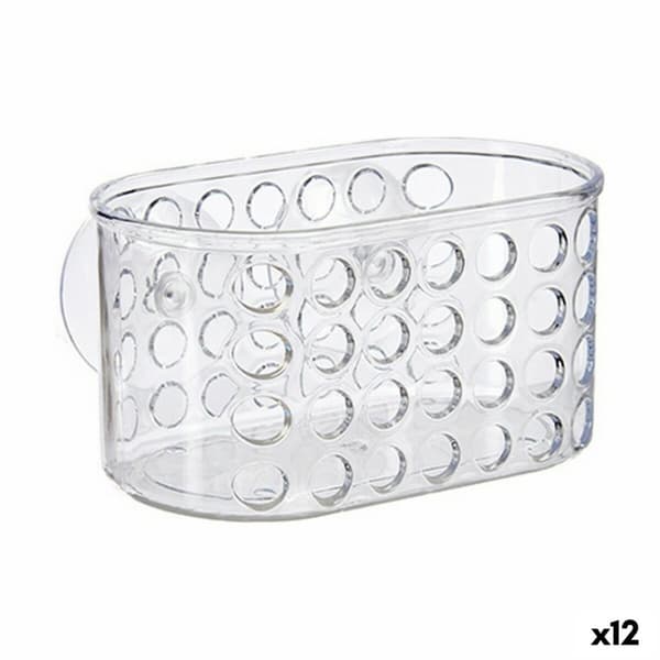 Støtte organizer til badeværelset Berilo CB25262A Gennemsigtig PVC polystyren 15,8 x 8,5 x 8 cm (12 enheder)