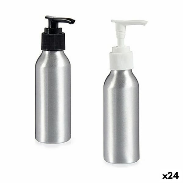 Sæbedispenser Berilo CH9979-1 Sølvfarvet Metal polypropylen 100 ml 4 x 13 x 5 cm (24 enheder)