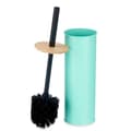 Miniatyrbillede 2 af 5: Toiletbørste Berilo B1041C BAMBOO - 397 Mint Metal Bambus Plastik 9,5 X 27 X 9,5 cm (6 enheder)