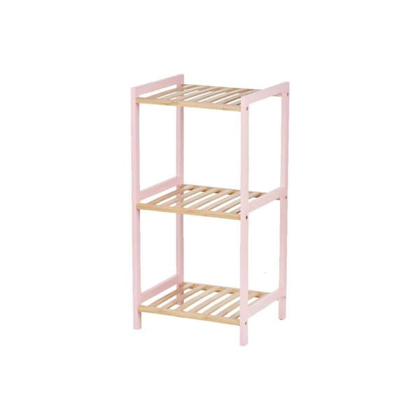 Badeværelse reol Berilo WR5503-3-468 Pink Natur 35 x 30 x 70 cm