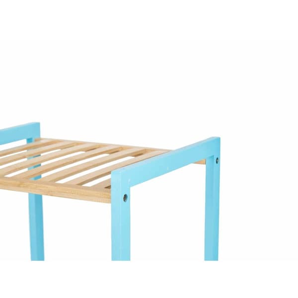 Badeværelse reol Berilo WR5503-3-467 Blå Natur 35 x 30 x 70 cm