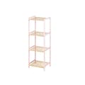 Miniatyrbillede 1 af 2: Badeværelse reol Berilo WR5503-4-463 Pink Natur 35 x 30 x 100 cm