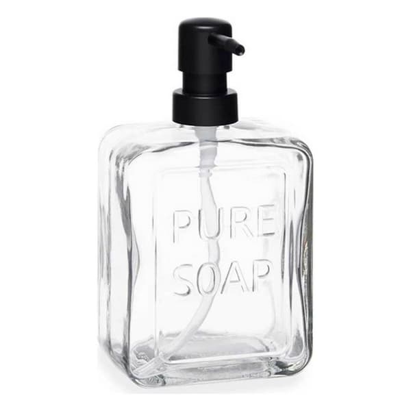 Saippua-annostelija Berilo Pure Soap Läpinäkyvä Kristalli Muovinen 570 ml 10 x 18 x 6 cm (6 osaa)