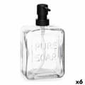 Pikkukuva 1 / 2: Saippua-annostelija Berilo Pure Soap Läpinäkyvä Kristalli Muovinen 570 ml 10 x 18 x 6 cm (6 osaa)