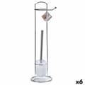 Pikkukuva 1 / 3: Vessapaperirullateline harjatelineellä Berilo W2930A Valkoinen Hopeinen Metalli 16,5 x 59 x 16,5 cm (6 osaa)