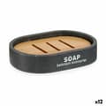 Pikkukuva 1 / 2: Saippuakuppi Berilo 77934 Ruskea Harmaa Hartsi 8 x 2,5 x 12,5 cm (12 osaa)