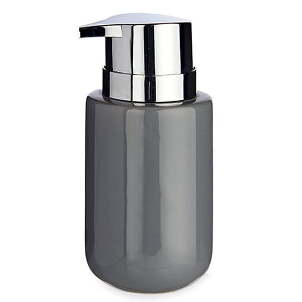 Saippua-annostelija Berilo J1017-A-GRIS Harmaa Hopeinen Metalli Keraminen 350 ml 7 x 14,5 x 8,5 cm (6 osaa)