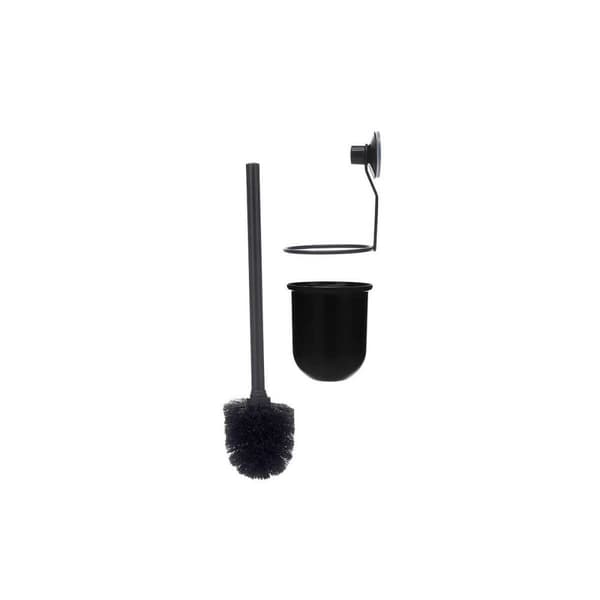 Toiletbørste Berilo CN-W3100-15 Sort Stål ABS 10 x 36 x 10 cm (12 enheder)