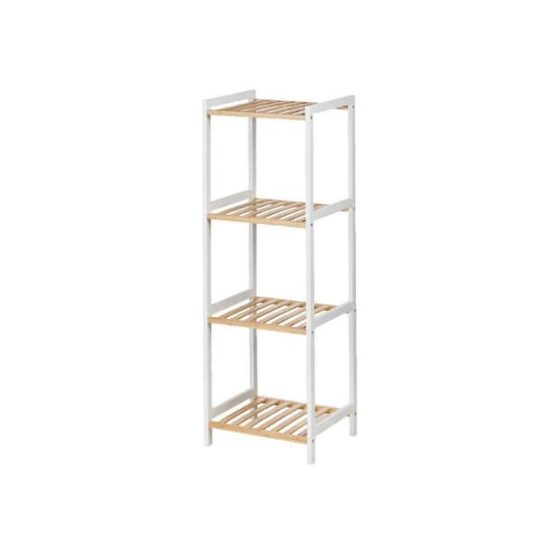 Badeværelse reol Berilo WR5503-4-460 Hvid Natur 35 x 30 x 100 cm