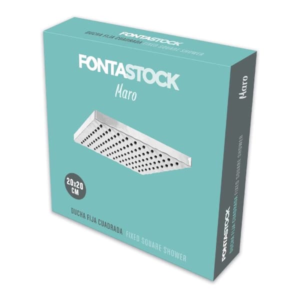 Suihkupää Fontastock MARO ABS 20 x 20 cm