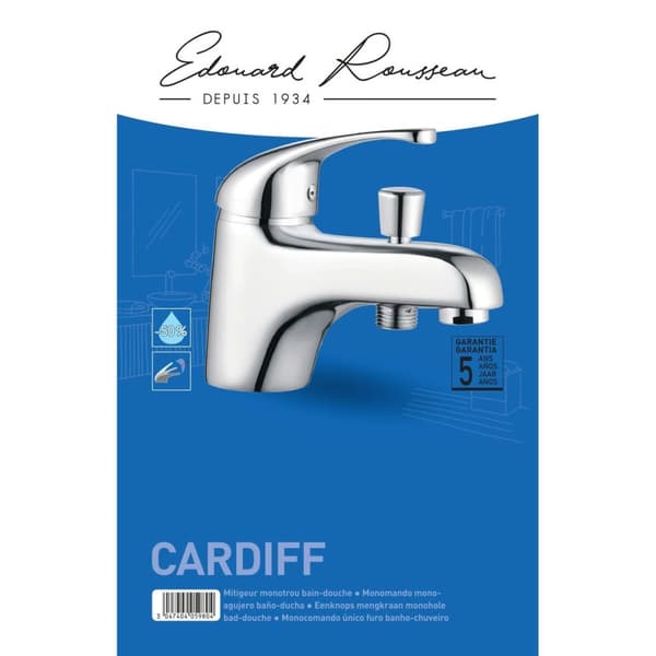 Yksivipuinen suihkuhana Rousseau Cardiff Chrome
