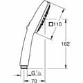 Miniatyrbild 3 av 5: Duschros Grohe ABS Plast