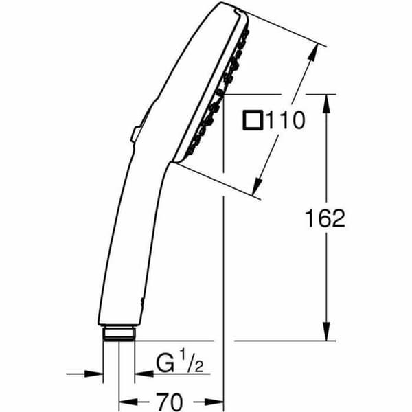 Duschros Grohe ABS Plast