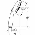 Miniatyrbild 3 av 3: Duschros Grohe ABS Plast