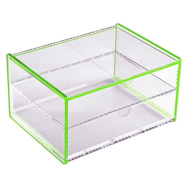Ask med fack polypropen (13 x 9,2 x 17,1 cm) - Grön
