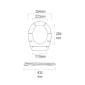 Miniatyrbild 2 av 2: Toalettsits EDM 01511 Vit PVC