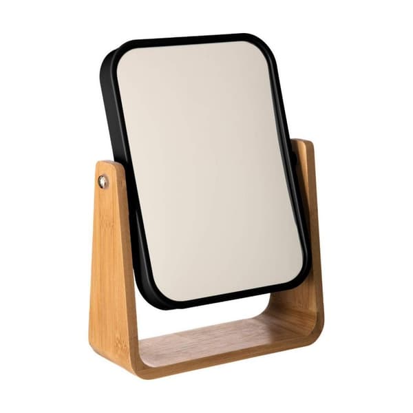 Spegel med monteringsfäste 5five Simply Smart Natureo Svart Bambu 22 x 16 x 6 cm
