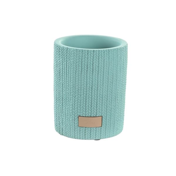 Glas DKD Home Decor Grön Cement 8 x 8 x 10 cm