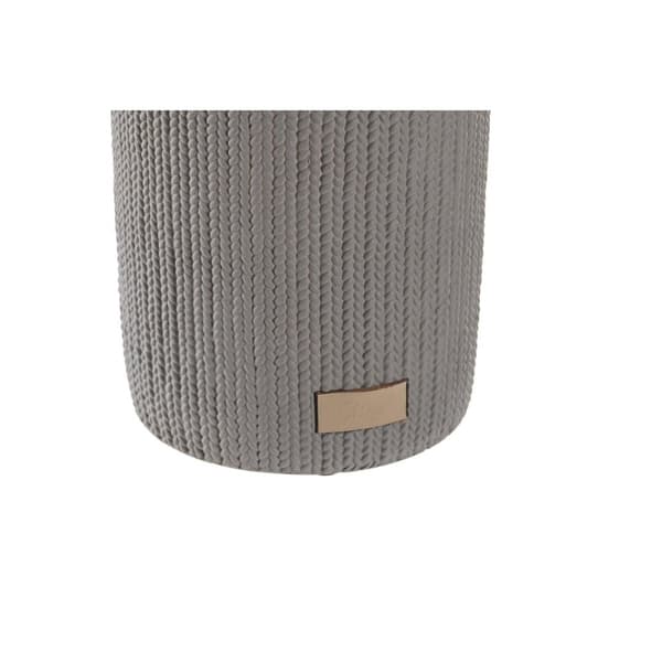 Toalettborste DKD Home Decor Grå Cement Rostfritt stål 10 x 10 x 36 cm