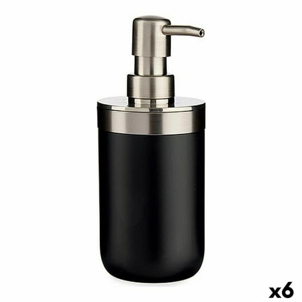 Tvåldispenser Berilo BP15-001-1 Svart Silvrig Rostfritt stål Plast 350 ml (6 antal)