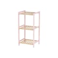 Miniatyrbild 1 av 3: Badrumshyllor Berilo WR5503-3-468 Rosa Naturell 35 x 30 x 70 cm