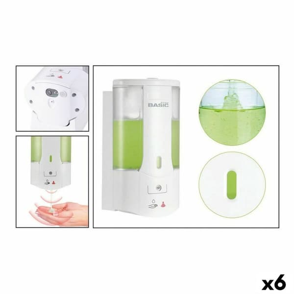 Tvåldispenser Basic Home 400 ml 0,4 l Elektrisk Vägg (6 antal)