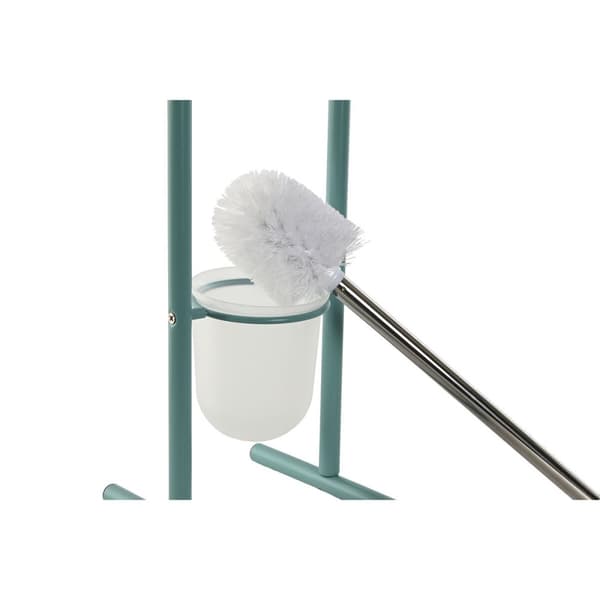 Toalettrullehållare Home ESPRIT Vit Turkos Metall 30 x 16 x 78,5 cm (2 antal)
