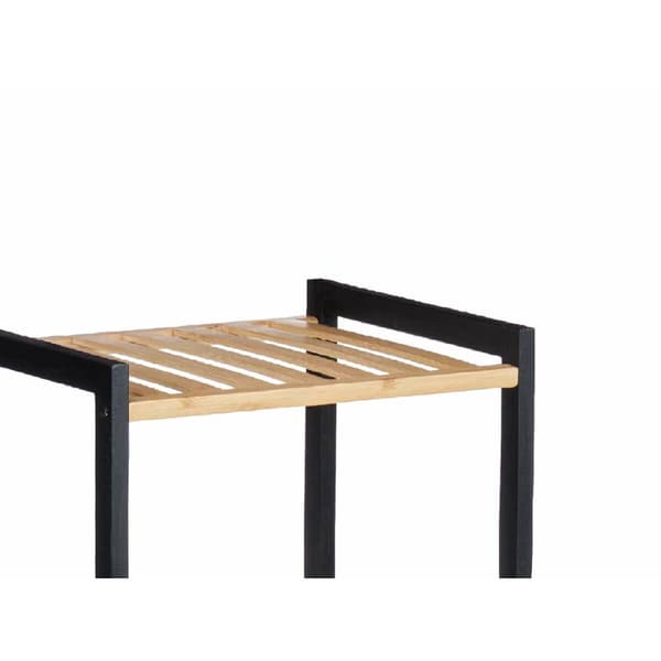 Badrumshyllor Berilo WR5503-3-464 Svart Naturell 35 x 30 x 70 cm