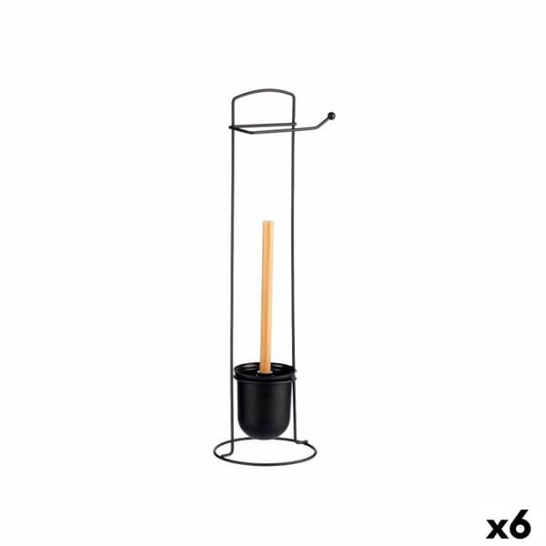 Toalettrullehållare Berilo W2930APB - 405 Svart 17 x 57 x 16,5 cm (6 antal)