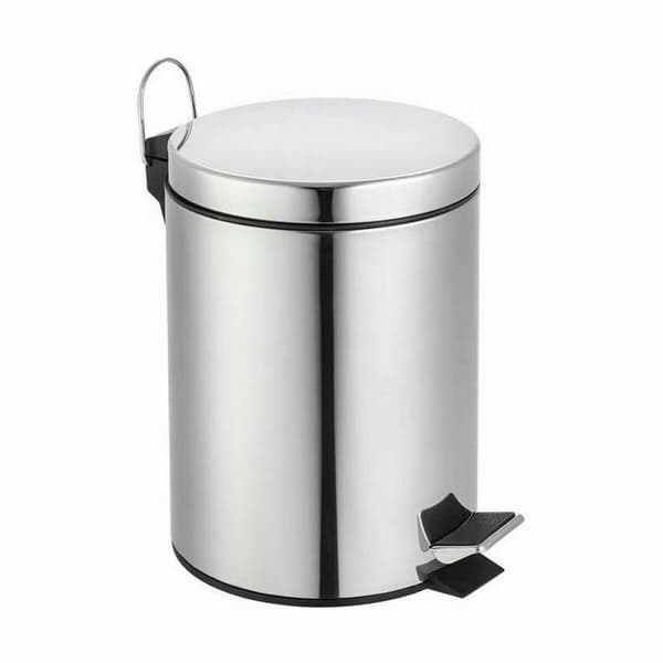 Sophink med pedal Confortime Silvrig 5 L (6 antal)