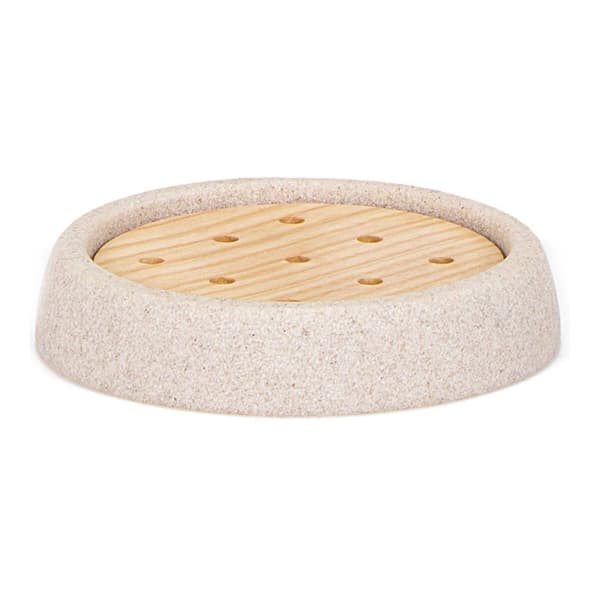 Tvålfat Andrea House Aske Sandsten (Ø 10,5 x 2 cm)