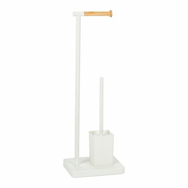 Toalettpapirholder med Børstestativ Andrea House ba72127 Metall