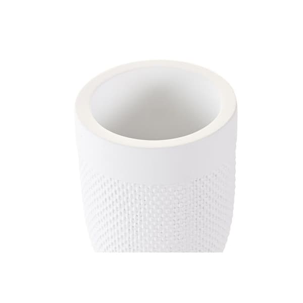 Glas DKD Home Decor Hvid Cement 8 x 8 x 10,5 cm