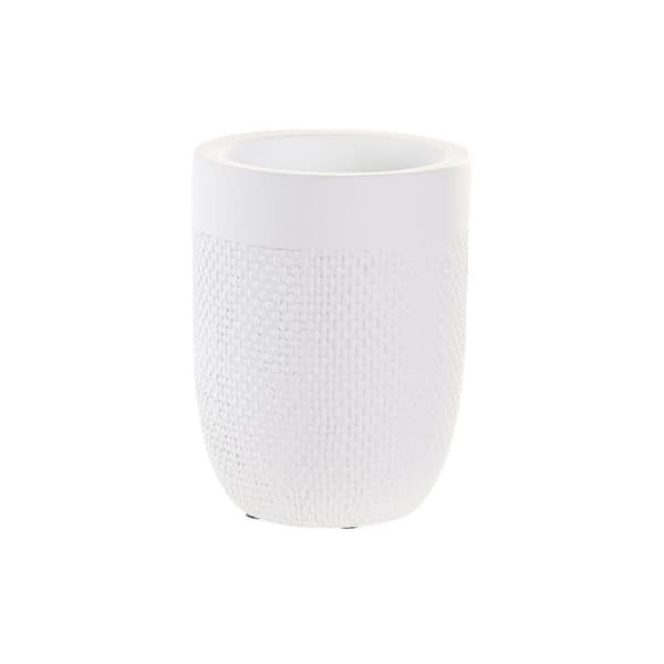 Glas DKD Home Decor Hvid Cement 8 x 8 x 10,5 cm