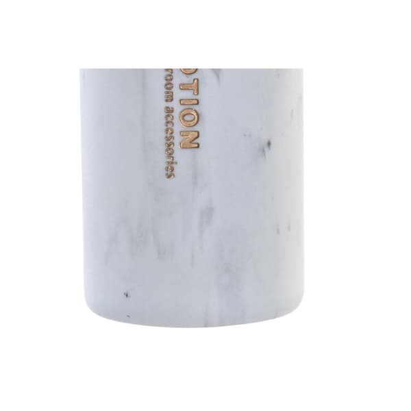Saippua-annostelija DKD Home Decor Marmori Valkoinen Luonnollinen Hartsi Luonnonkumi Muovinen
