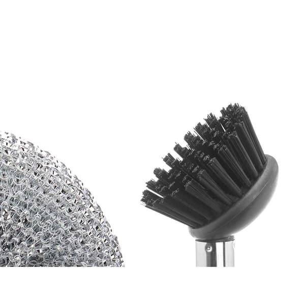 2-i-1 sæbedispenser til håndvasken Kinvara B5614 Plastik Polyesterharpisk 14 x 18,5 x 12 cm Køkken (12 enheder)