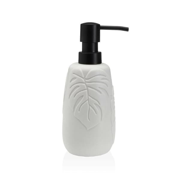 Tvåldispenser Versa Palm Vit Harts 7 x 9 x 7 cm
