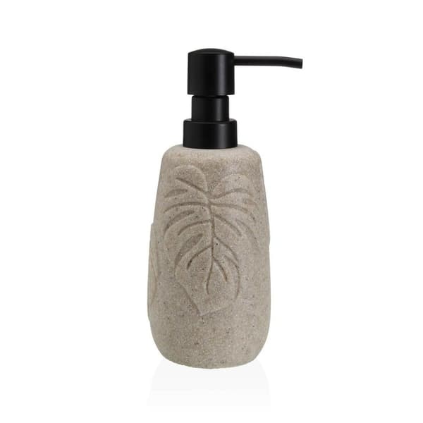 Sæbedispenser Versa Palm Sand Harpiks Plastik 6,5 x 19 x 6,5 cm