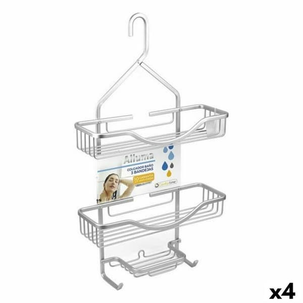 Badeværelse reol Confortime Alluma 35,6 x 12 x 63,5 cm (4 enheder)