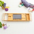 Miniatyrbillede 3 af 11: Udtrækkeligt bakke til badekar i bambus Trayth InnovaGoods