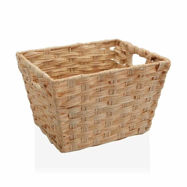 Monikäyttöinen kori Versa 24 x 19 x 29 cm Kahvoilla Beige