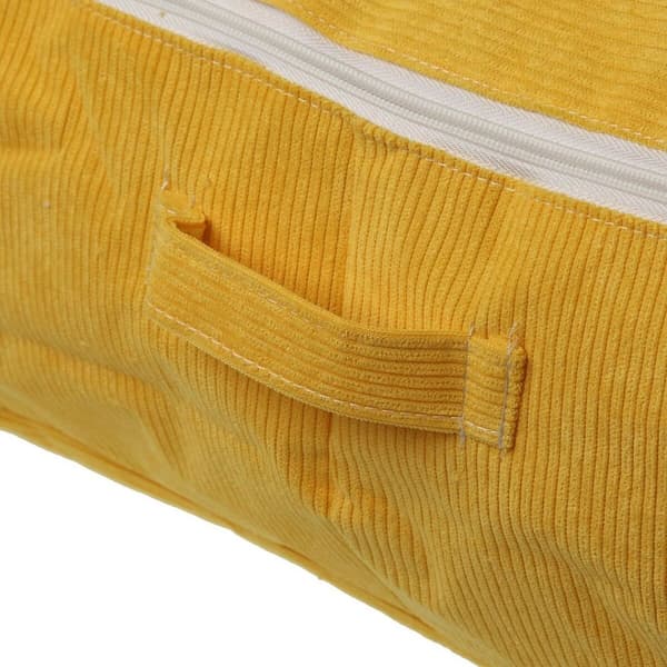 Opbevaringskasse Versa Corduroy 50 x 20 x 70 cm Gul