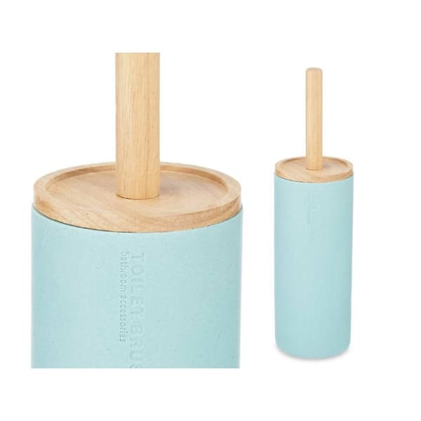 Toiletbørste Blå Træ Harpiks 10,2 x 38 x 10,2 cm (4 enheder)