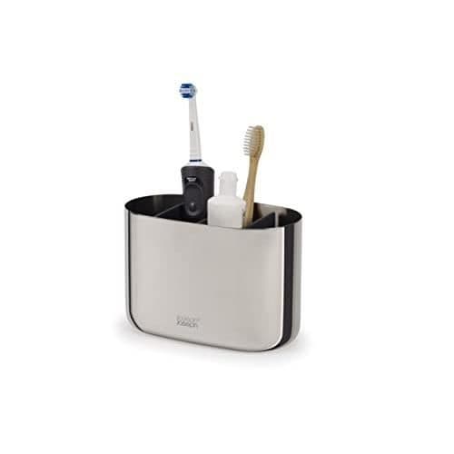 JOSEPH JOSEPH EASYSTORE LUXE - TANDBORSTEHÅLLARE AV ROSTFRITT STÅL