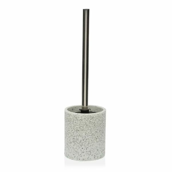 Toalettborste Versa Vit Harts (10 x 37 x 10 cm)