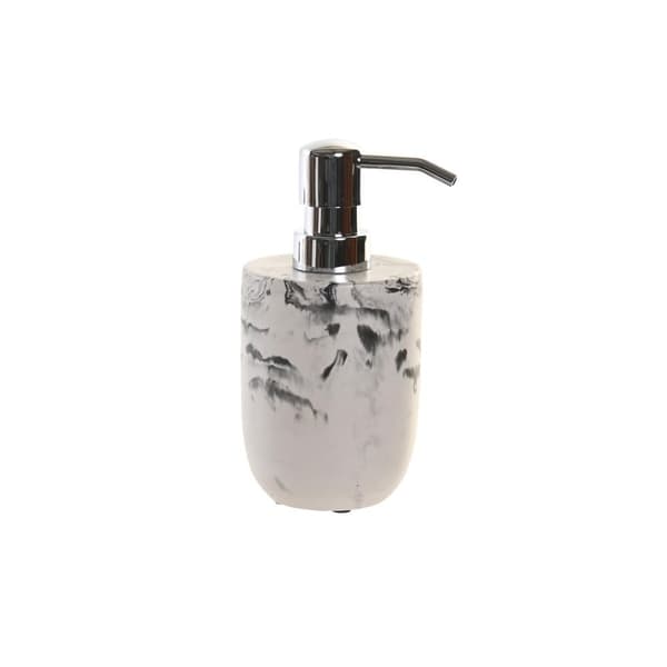 Tvåldispenser DKD Home Decor Svart Cement Vit