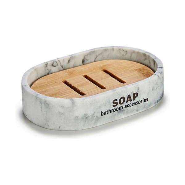 Tvålfat Berilo CN-B5598M-2 Brun Harts Marmor 8 x 2,5 x 12,5 cm 12,5 x 2,5 x 8,5 cm (12 antal)