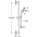 Miniatyrbild 3 av 3: Duschpelare Grohe Vitalio Comfort 110 Silikon