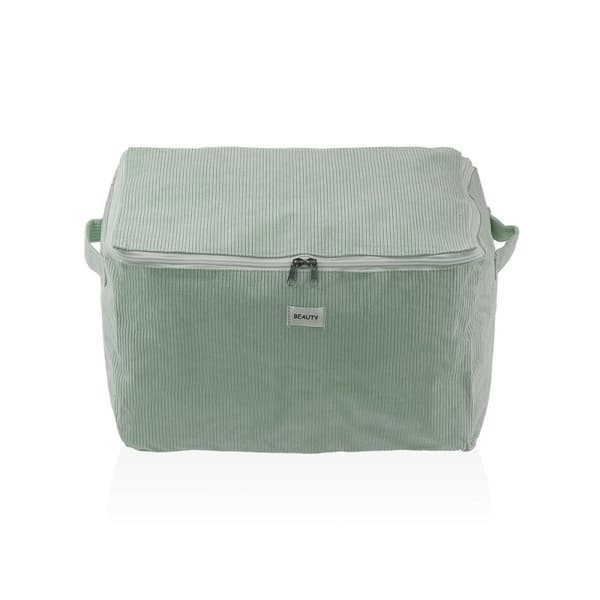 Förvaringslåda Versa Corduroy 38 x 26 x 26 cm Grön